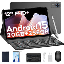 DOOGEE T36 Tablet  Android 15  20 GB+ 256 GB/2 TB Tablet with SIM - Black