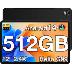 DOOGEE T40 Pro Tablet  8GB RAM 512GB ROM 10800mAh - Black