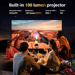 OUKITEL WP100 TITAN Rugged Smartphone with Projector 33000mAh 48GB+512GB