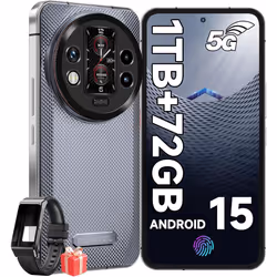 OUKITEL WP200 Pro 5G Unbreakable Mobile Phone with Smart Watch 24GB + 1TB - Grey