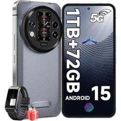 OUKITEL WP200 Pro 5G Unbreakable Mobile Phone with Smart Watch 24GB + 1TB - Grey