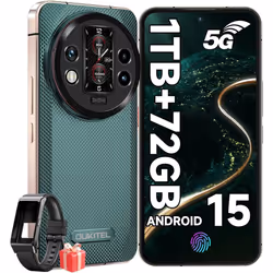 OUKITEL WP200 Pro 5G Unbreakable Mobile Phone with Smart Watch 24GB + 1TB - Green