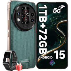 OUKITEL WP200 Pro 5G Unbreakable Mobile Phone with Smart Watch 24GB + 1TB - Green