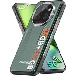 OUKITEL WP39 Pro 5G Unbreakable Mobile Phone 36GB+ 512GB - Green