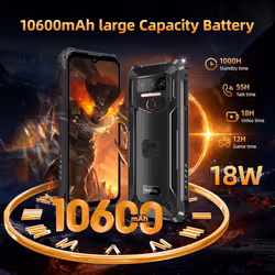 OUKITEL WP23 Plus Unbreakable Mobile Phone 8GB RAM 256GB - Orange