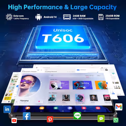 OUKITEL RT9 Unbreakable Tablet 6GB+ 256GB - Black