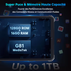 OUKITEL RT3 Pro Unbreakable Touchscreen Tablet 4G+128G - orange
