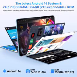 OUKITEL OT5S 14 Android Tablet 12GB 256GB - Blue