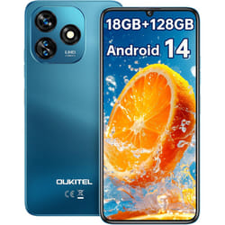 OUKITEL C51 Android 14 Smartphone Unlocked Cell Phones 6GB 128GB - Blue