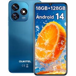 OUKITEL C51 Android 14 Smartphone Unlocked Cell Phones 6GB 128GB - Blue