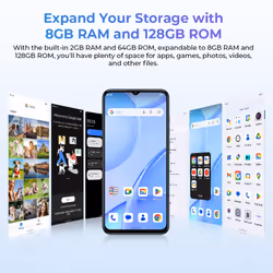 Oukitel C57 S Smartphone 4300mAh Battery, 2GB +64GB - Blue