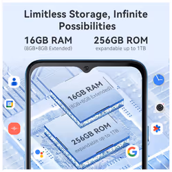 Cubot NOTE 50 Smartphone Android 13, 16GB RAM(8GB 8GB Extended), 256GB ROM - Purple