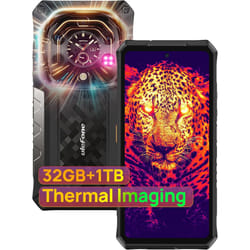 Ulefone Armor 28 Ultra Thermal, 5G AI Rugged Phone, 32GB 1TB/2TB Expansion - Black, Thermal Version