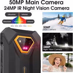 Ulefone Armor X13 Rugged Phone, 6GB+64GB, 50MP Rear Camera, - Orange