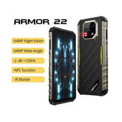 Ulefone Armor 22 Android 13,8GB+128GB ROM, 6600mAh 33W,NFC,64MP Night Camera - Green