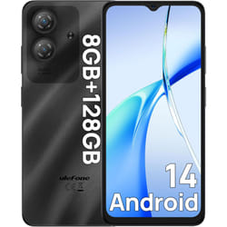 Ulefone Note 21 Android Smartphone 14, 4GB 128GB/TF-1TB with Octa Core Mobile Phone - Noir
