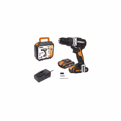 WORX WX352 18V (20V MAX) 60Nm Brushless Motor Cordless Combi Hammer Drill with x2 2.0Ah Batteries