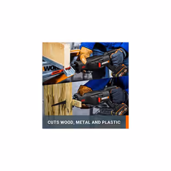 WORX 18V(20V MAX) Cordless Reciprocating Saw WX516, PowerShare, Brushlessï¼Quick Blade Change, Variable Cutting Speed, LED Light, 1 Battery Included