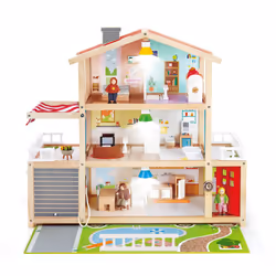 Hape Doll Family Mansion, Building, 3 yr(s), Multicolour