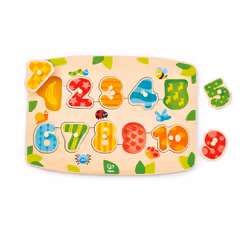 Hape Number Peg Puzzle, 11 pc(s), Education, 3 yr(s)