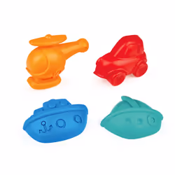 Hape Travel Sand Mold Set, Sand toy set, 1.5 yr(s), Blue, Orange, Red, Turquoise
