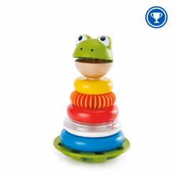 Hape Mr. Frog Stacking Rings, 1 yr(s), Multicolour