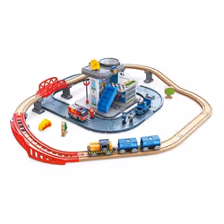 Hape EMERGENCY SERVICES HQ, Train & track set, 3 yr(s), Multicolour