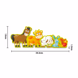 Hape Numbers & Farm Animals Shape puzzle 10 pc(s) - Additional view 4