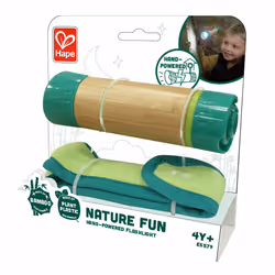 Hape Hand-Powered Flashlight Bamboo, Green Hand flashlight - Additional view 4
