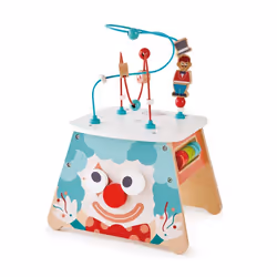 Hape Light-Up Circus Activity Cube, Block puzzle, 1.5 yr(s), Multicolour, Wood