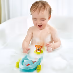 Hape Tubing Pull-back Boat Bath boat Multicolour