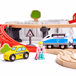 Hape City Train Bucket Set