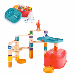 Hape Quadrilla Stack Track Bucket Set, Marble run, 4 yr(s), 90 pc(s)