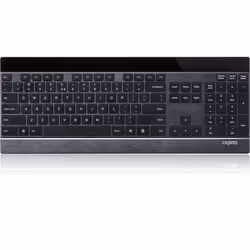 Rapoo E9270P, Full-size (100%), Wireless, RF Wireless, QWERTZ, Black