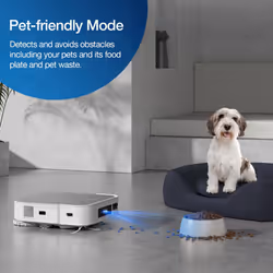 ECOVACS DEEBOT X2 OMNI Robot Vacuum Cleaner with Mop 8000Pa, 15mm Mop Lifting, Hot Water Mop Washing, AI-Powered Navigation, Slim & Square Design