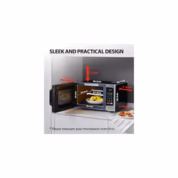 Toshiba 800w 23L Microwave Oven with Digital Display, Auto Defrost, One-Touch Express Cook, 6 Pre-Programmed Auto Cook Settings, and Easy Clean