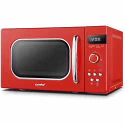 COMFEE' Retro Style 800w 20 Litre Microwave Oven with 8 Auto Menus, 5 Cooking Power Levels and Express Cook Button - Passiona ...