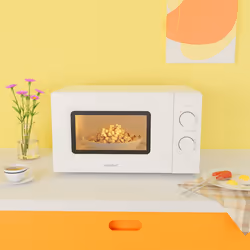 COMFEE' 700W 20L White Microwave Oven With 5 Cooking Power Levels