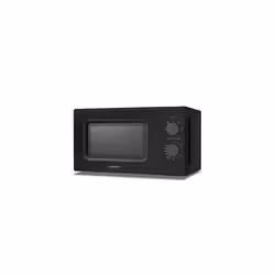 700W 20L Black Microwave Oven With 5 Cooking Power Levels Quick Defrost Function And Kitchen Manual Timer Compact Design CMM2 ...