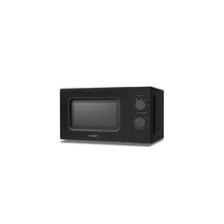 700W 20L Black Microwave Oven With 5 Cooking Power Levels Quick Defrost Function And Kitchen Manual Timer Compact Design CMM202CCBK