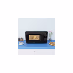 700W 20L Black Microwave Oven With 5 Cooking Power Levels Quick Defrost Function And Kitchen Manual Timer Compact Design CMM202CCBK