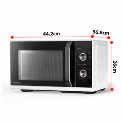 Toshiba MW3-MM20PF(WH), Countertop, Solo microwave, 20 L, 800 W, Knob, White