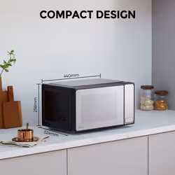 Toshiba MM2-EM20PF(MB), Countertop, Solo microwave, 20 L, 800 W, Built-in display, LCD