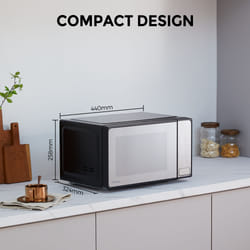 Toshiba MM2-EM20PF(MB) microwave Black Solo microwave Countertop 20 L 800 W