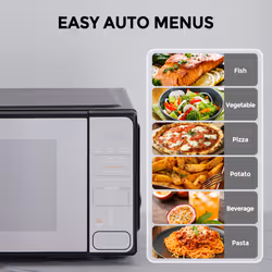Toshiba MM2-EM20PF(MB) microwave Black Solo microwave Countertop 20 L 800 W