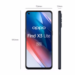 OPPO Find X3 Lite 16.3 cm (6.43") Dual SIM ColorOS 11.1 5G USB Type-C 8 GB 128 GB 4300 mAh Black