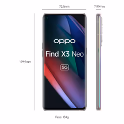 OPPO Find X3 Neo 16.6 cm (6.55") Dual SIM ColorOS 11.1 5G USB Type-C 12 GB 256 GB 4500 mAh Silver