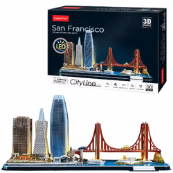 CubicFun Cubic Fun 3d Puzzel City Line San Francisco LED