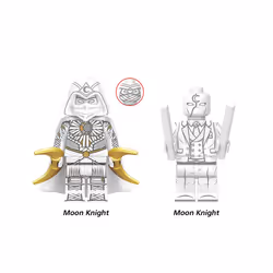 4PCS Moon Knight Minifigure Marc Spector Marvel Super Hero Minifig Figure Fit Lego