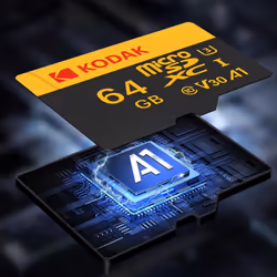 KODAK ULTRA PERFORMANCE U3 V30 A1 microSDXC UHS-I Flash Memory Card with Adapter Class 10 UHS-1  ,Up to 100 MB/s for DSLR Camera Smartphone - U3 32GB